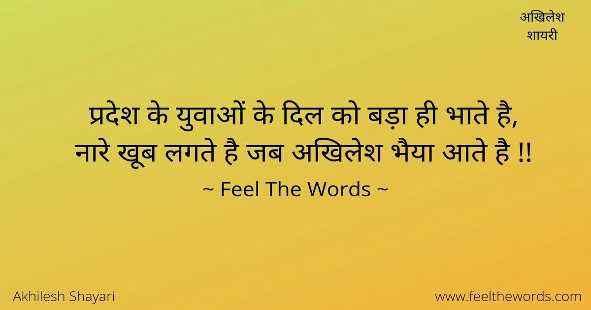 Top 10 Akhilesh Shayari (टॉप 10 अखिलेश शायरी)